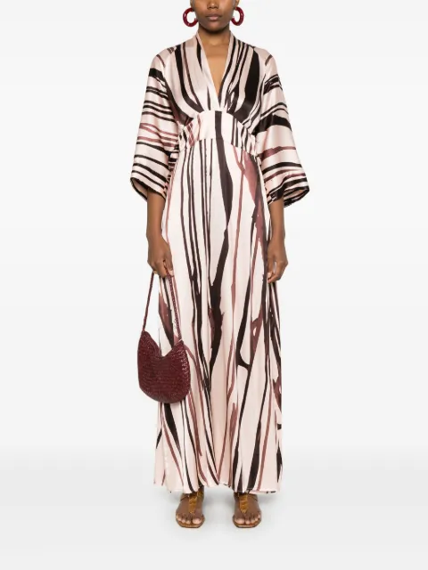 KITAGI striped maxi dress 25EK332R - 1