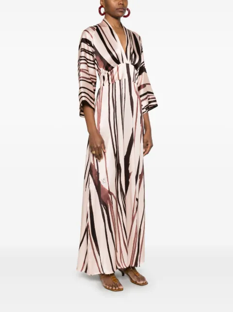 KITAGI striped maxi dress 25EK332R - 2