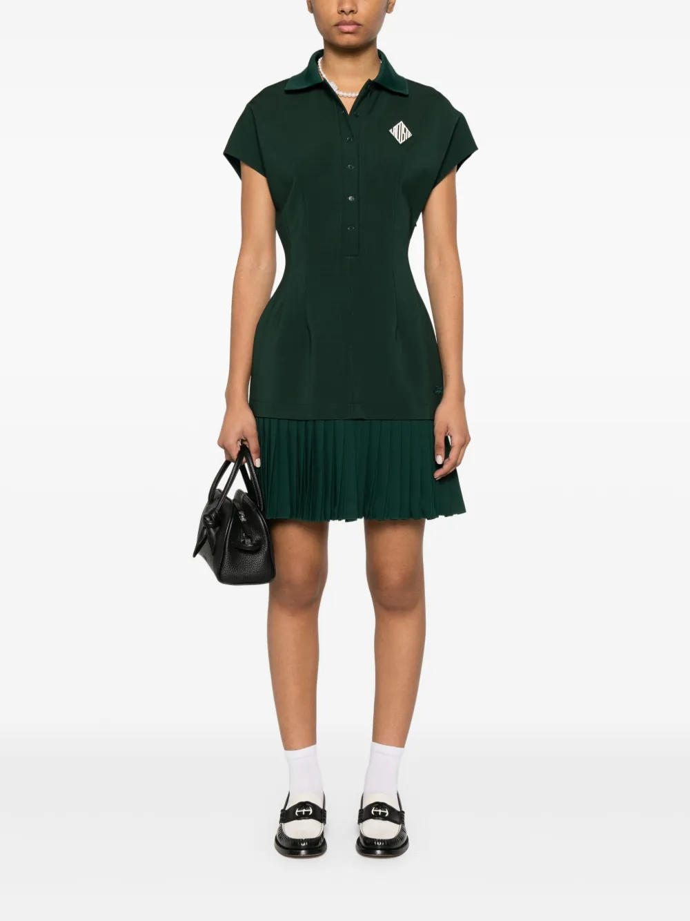 Lacoste Runway mini-jurk - Groen