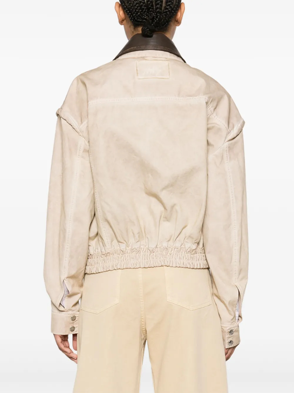 Shop Halfboy Jet Set Bomber Jacket In Neutrals