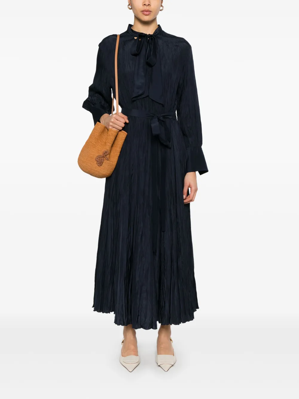 JOSEPH Lisa zijden maxi-jurk - Blauw