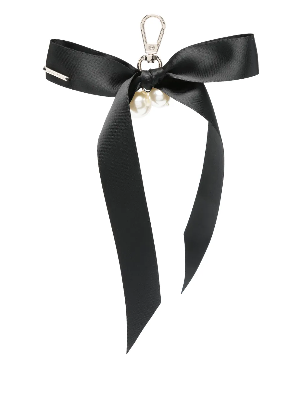 Simone Rocha bow-detail keychain | Black | Image 1