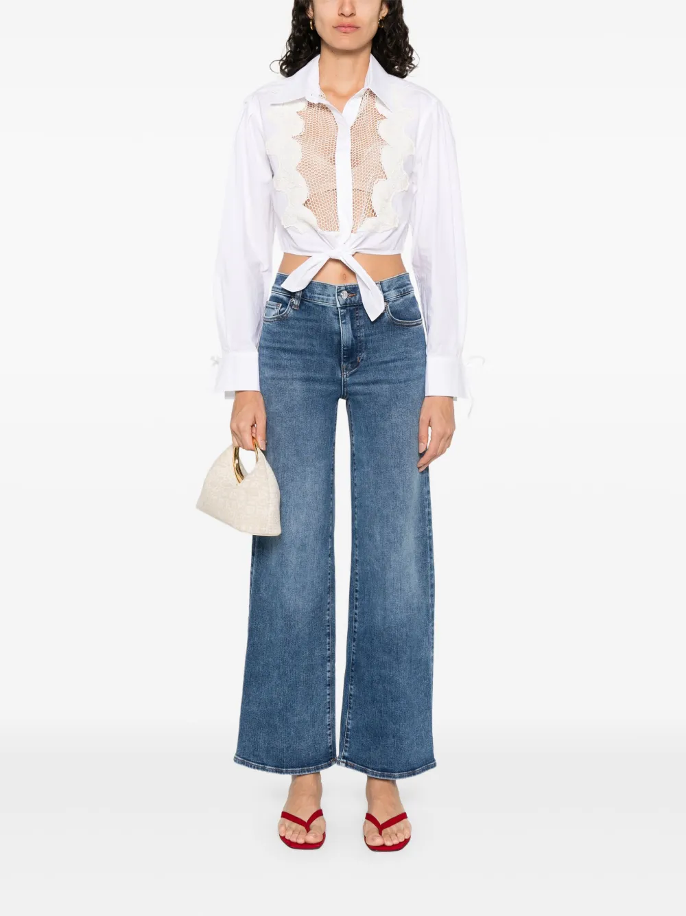 FRAME Slim-fit jeans - Blauw