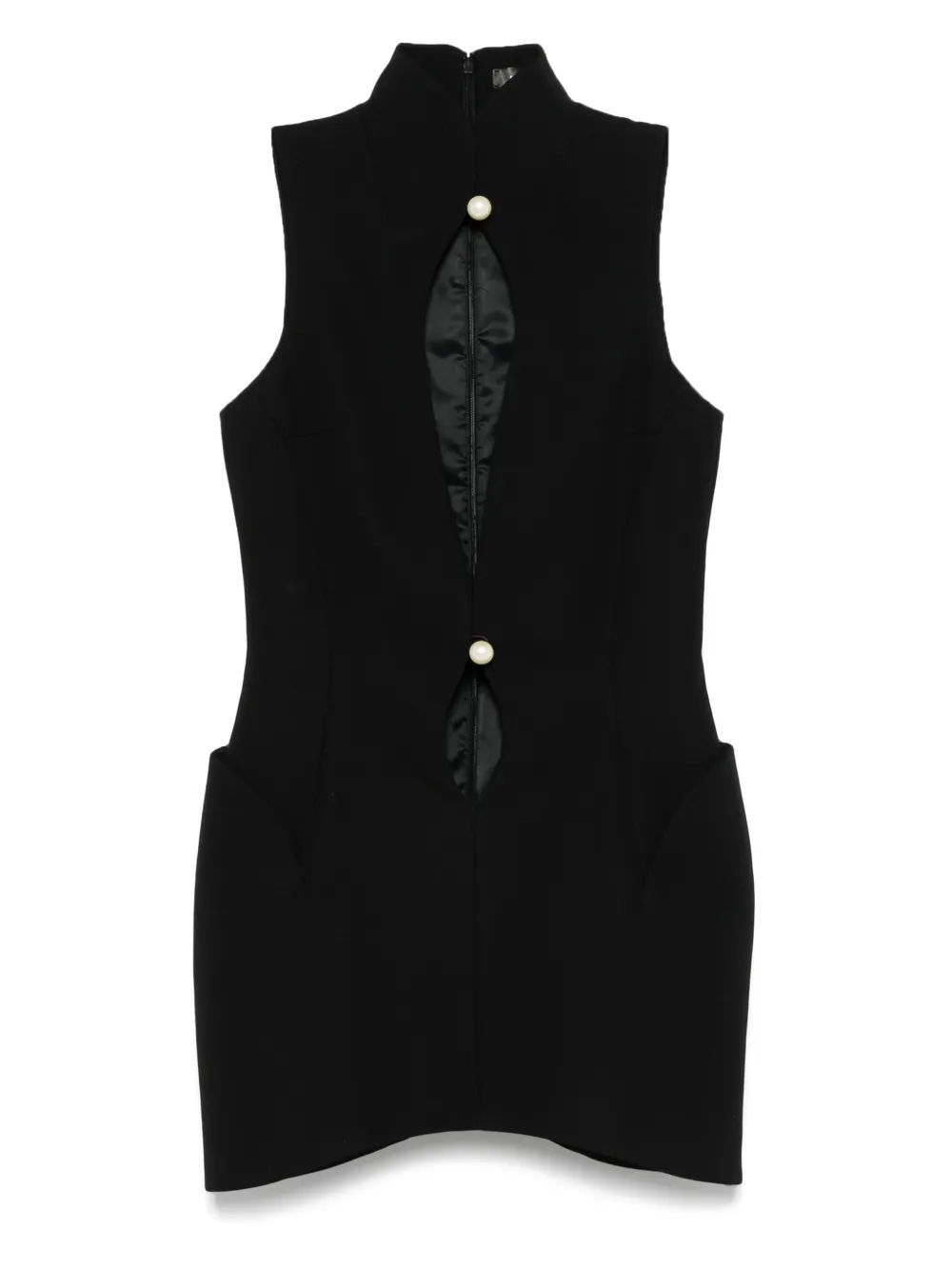 Mugler Uitgesneden mini-jurk Zwart
