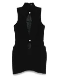 Mugler cut-out mini dress - Black