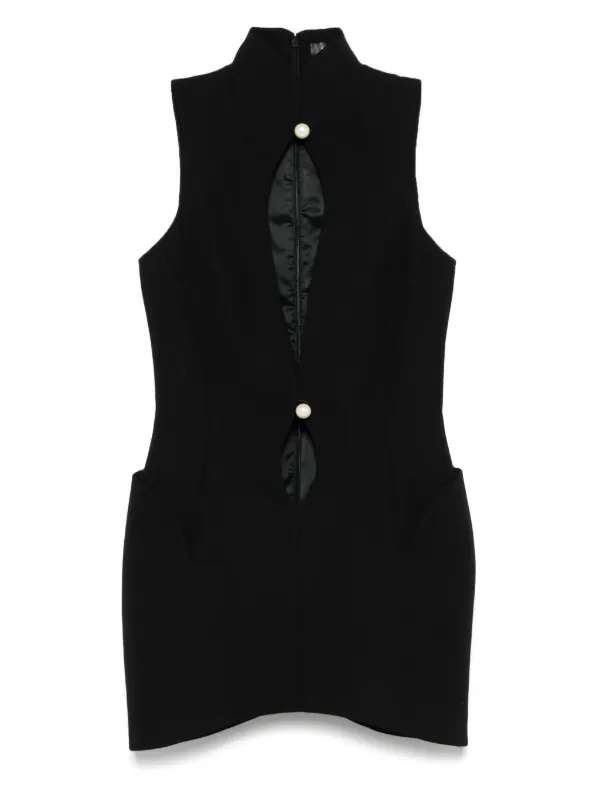 【関税込み】Mugler ブラック カットアウト ミニドレス Mugler カットアウト ミニドレス | ブラック | FARFETCH JP