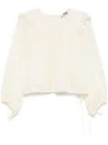 PNK drawstring-waist blouse - Yellow
