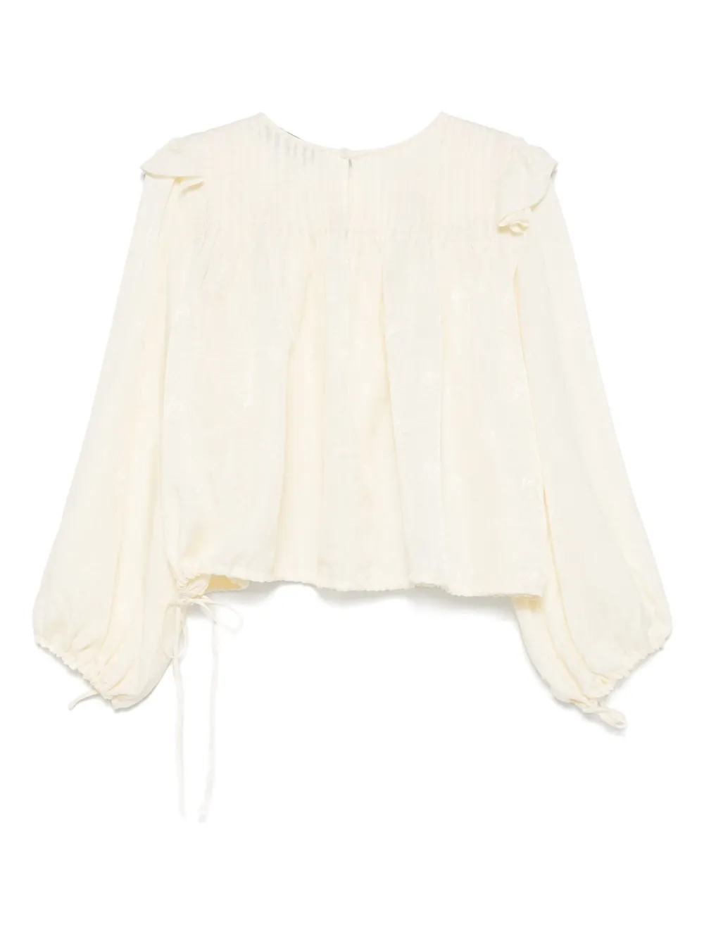 PNK Blouse met trekkoordtaille - Geel