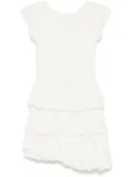 PNK shirred-panel mini dress - White