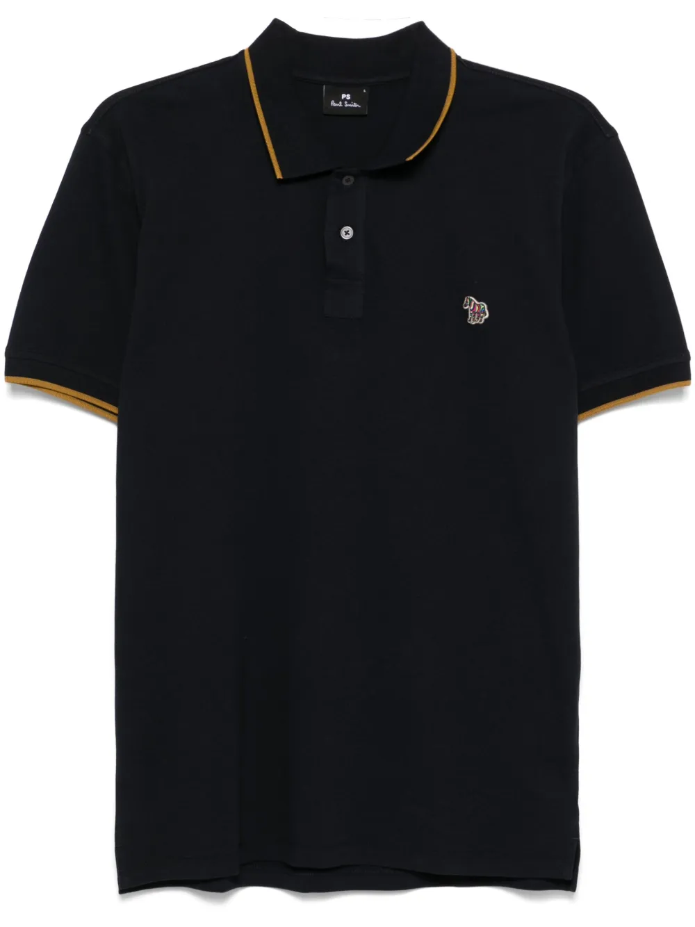 PS Paul Smith Poloshirt met zebrapatch Blauw