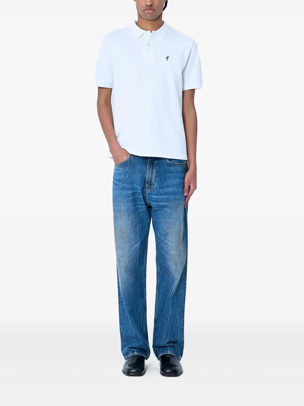Noah Ny The Iris Polo Shirt In White