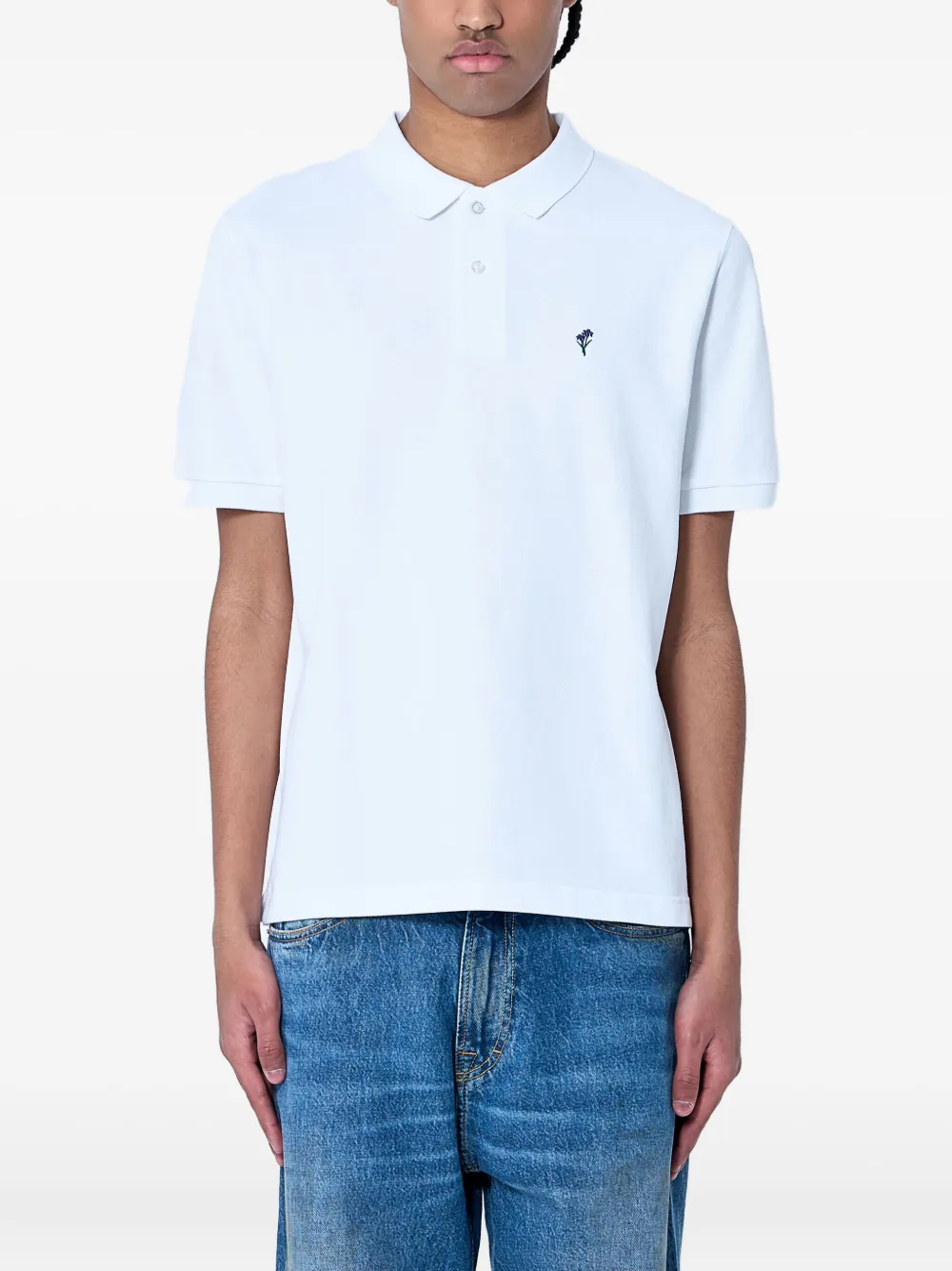 NOAH NY The Iris poloshirt Wit