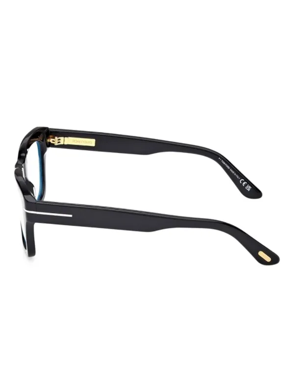 TOM FORD ブラックスクエアフレームメガネ TOM FORD Eyewear スクエア眼鏡フレーム | ブラック | FARFETCH JP