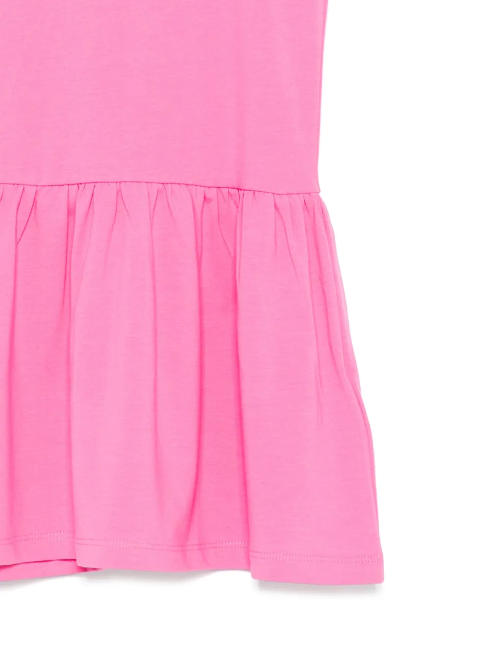 Moschino Kids Jurk met logoprint Roze