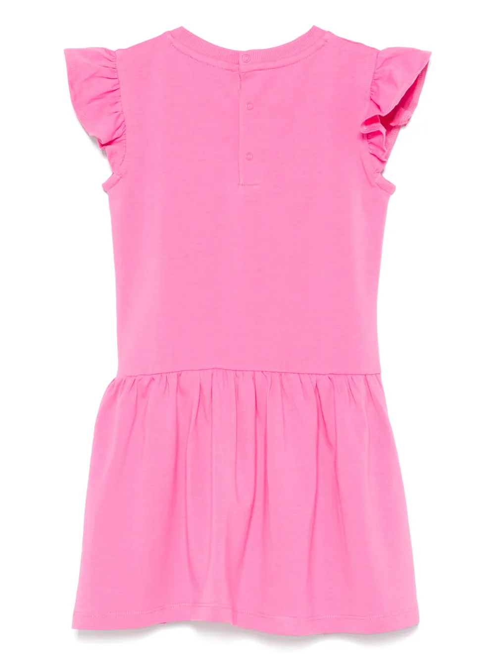 moschinokids Moschino Kids Jurk met logoprint - Roze