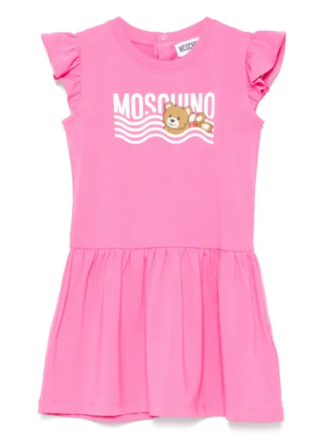 Moschino Kids logo-print dress