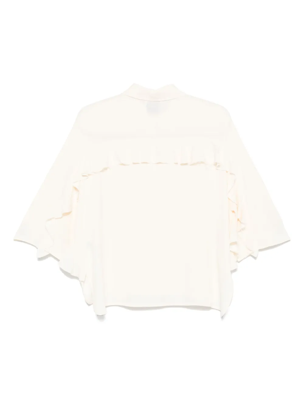 Nude Blouse met ruches - Beige
