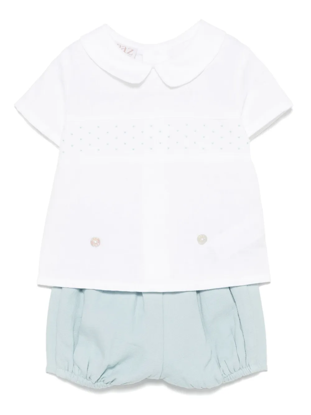 Paz Rodriguez ensemble-short à broderies | blanc | Image 1