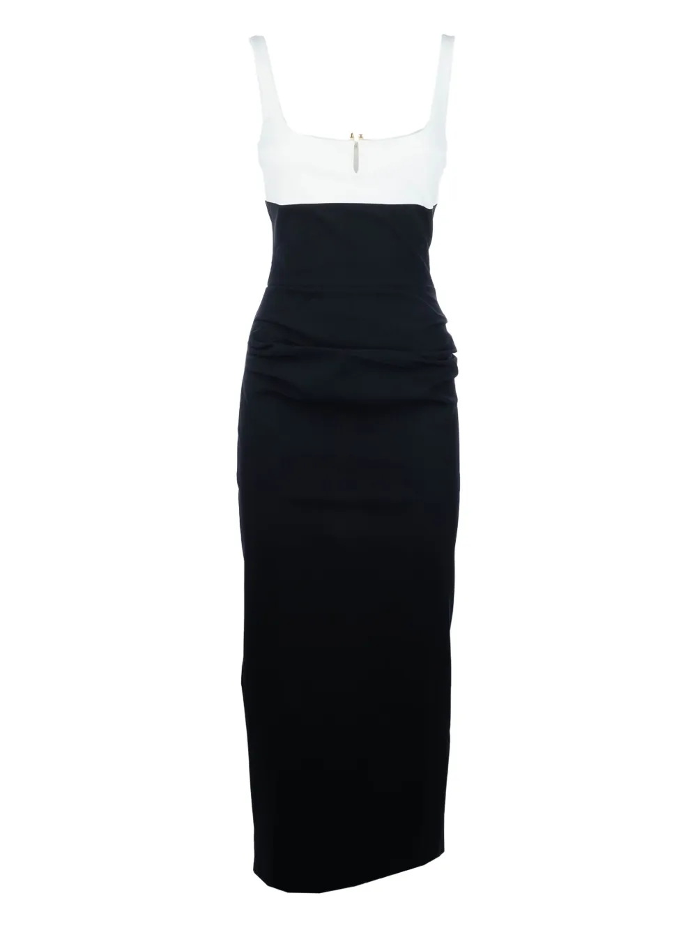 colour-block midi dress
