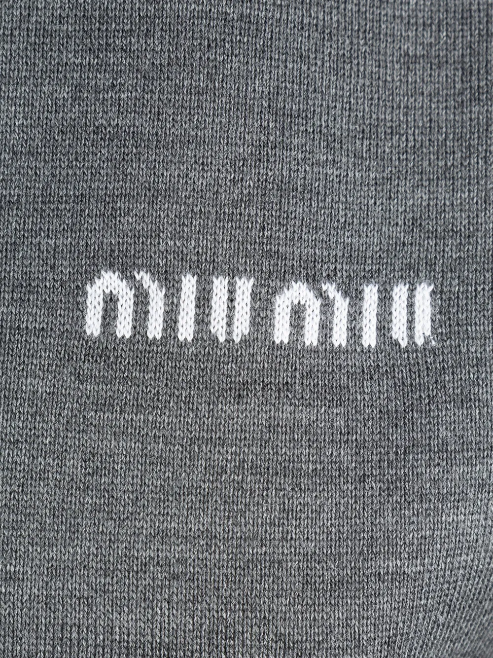 Miu Intarsia blousejurk Grijs