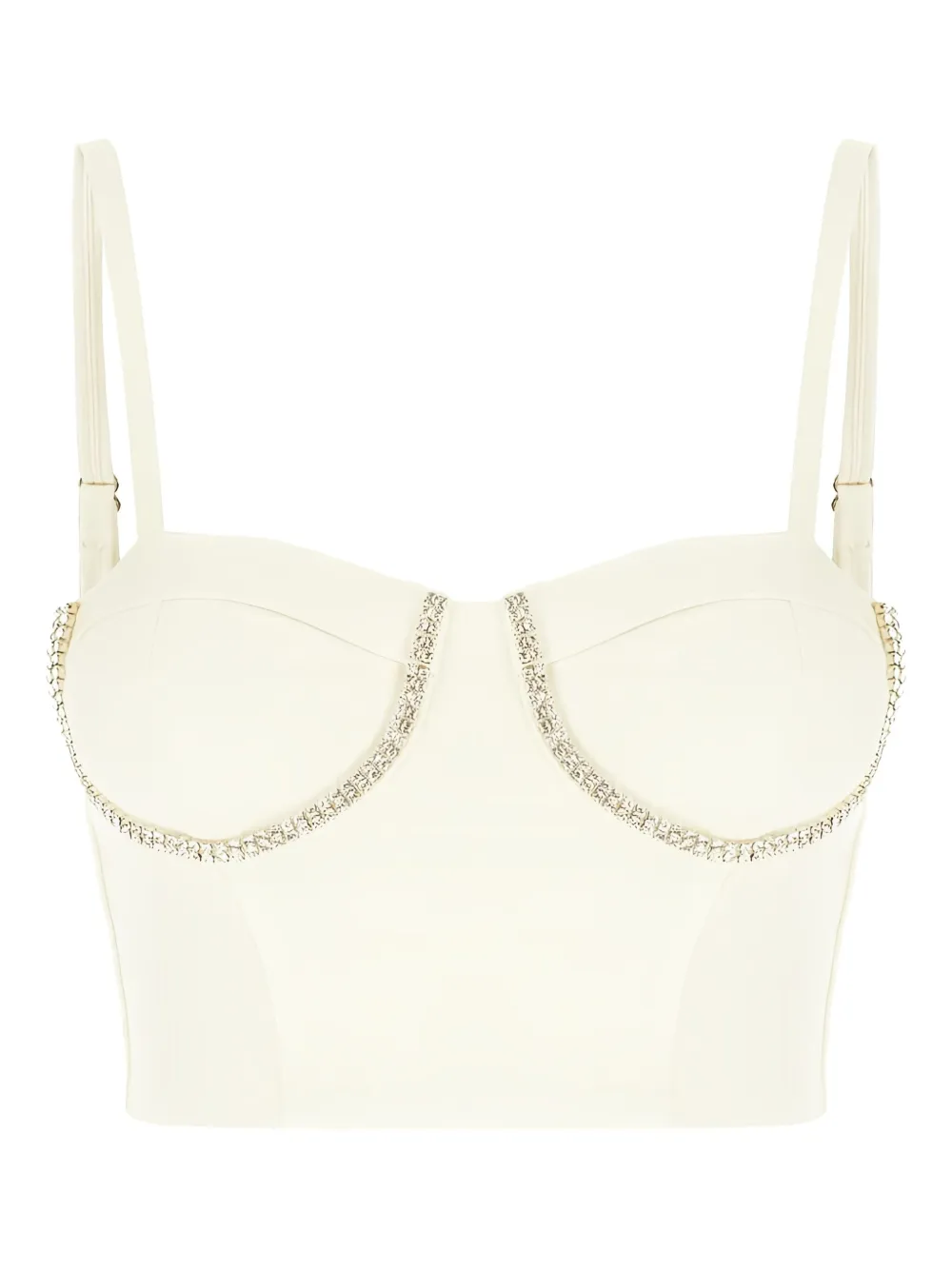 crystal-embellished bustier top