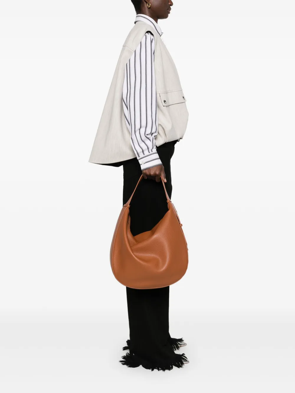 Armani Exchange Heuptas met logoplakkaat - Bruin