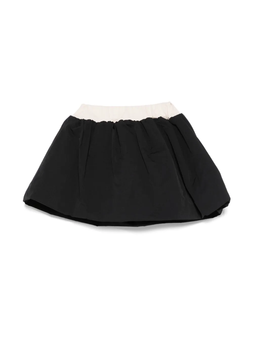 Shop Douuod Contrasting-trim Skirt In Black