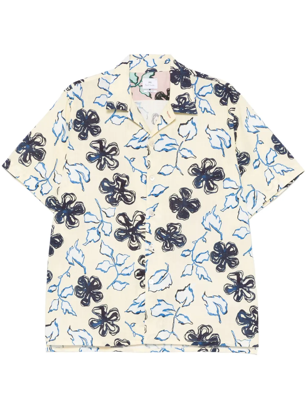 PS Paul Smith Overhemd met Yukka-print Geel