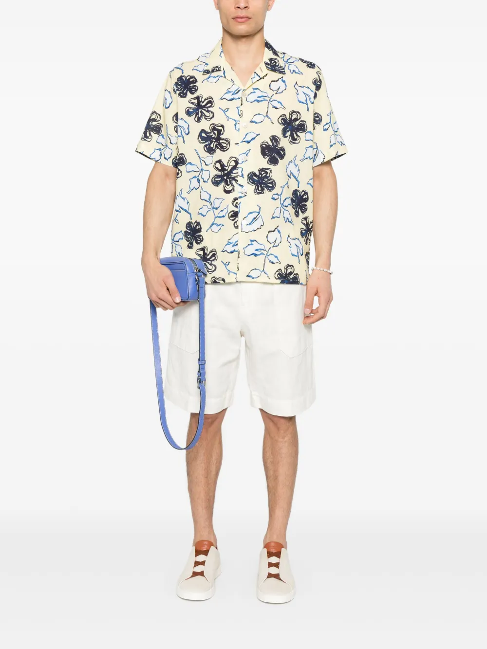 PS Paul Smith Overhemd met Yukka-print - Geel