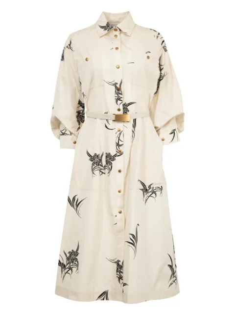 Moncler vestido con estampado floral