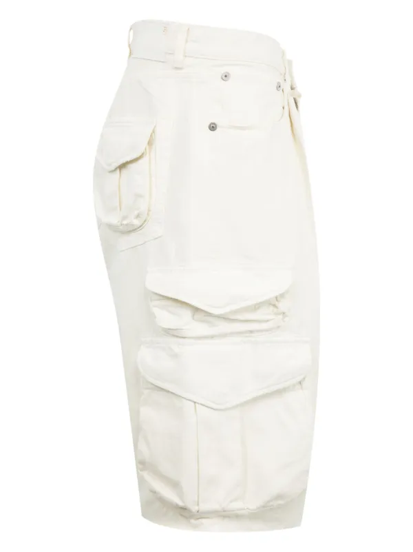 R13 デニム カーゴショーツ | ホワイト | FARFETCH JP