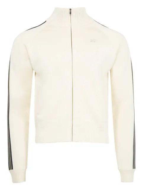 Wales Bonner stripe-detail zip-up sweatshirt