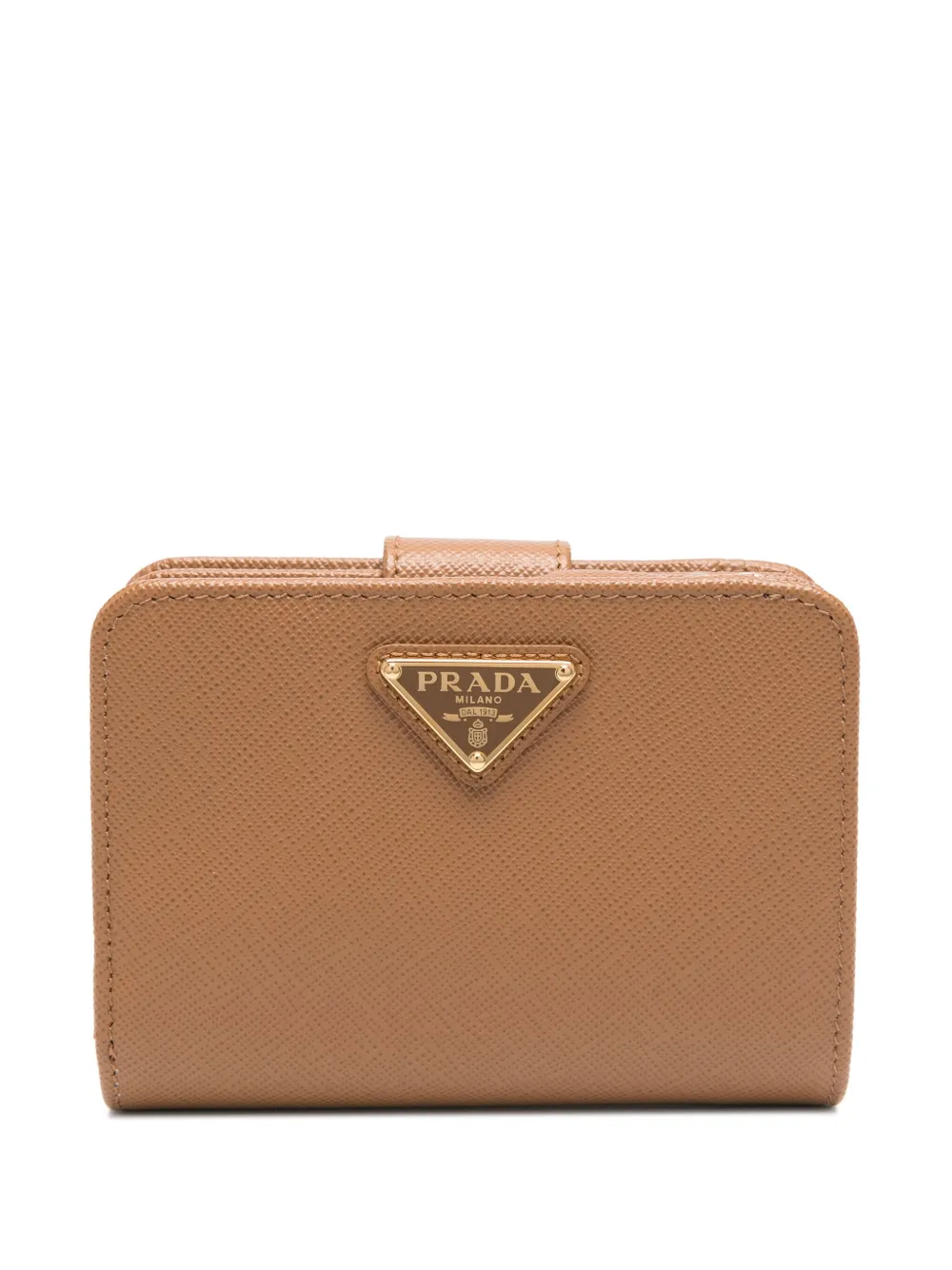 Prada Portemonnee met logo Bruin