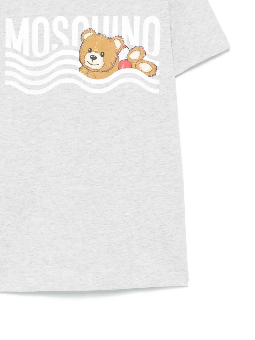 Moschino Kids T-shirt met logoprint Grijs