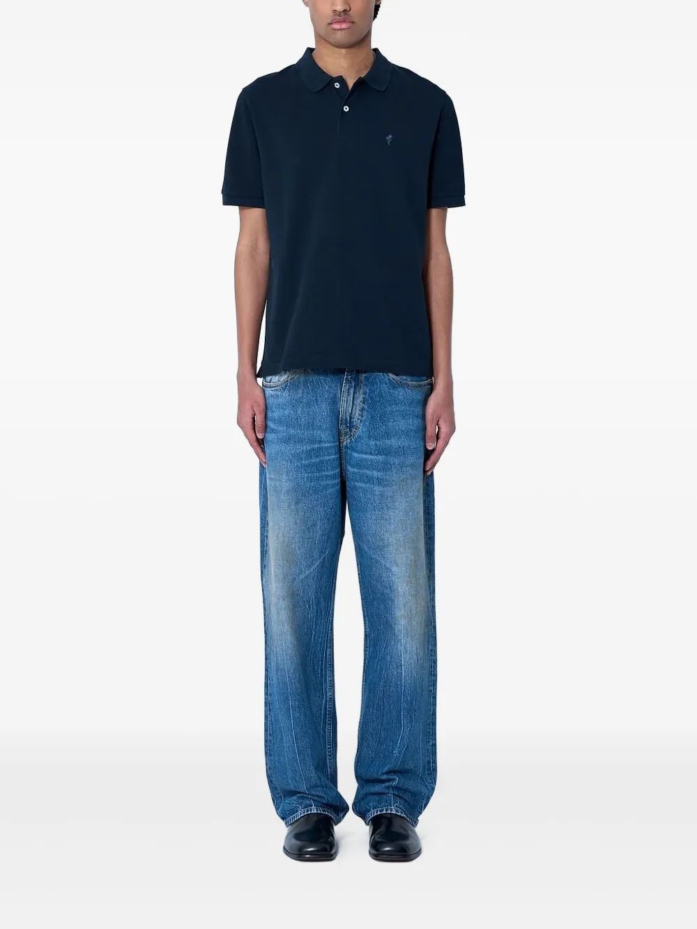 NOAH NY The Iris poloshirt Blauw