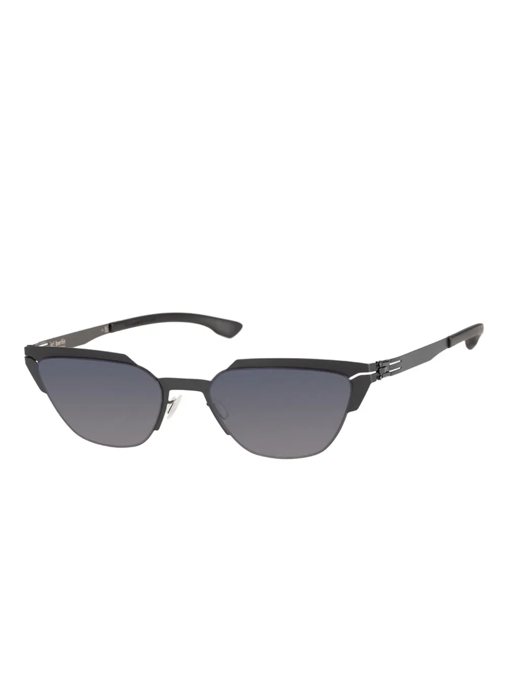 Ic! Berlin Zonnebril met cat-eye montuur - Zwart