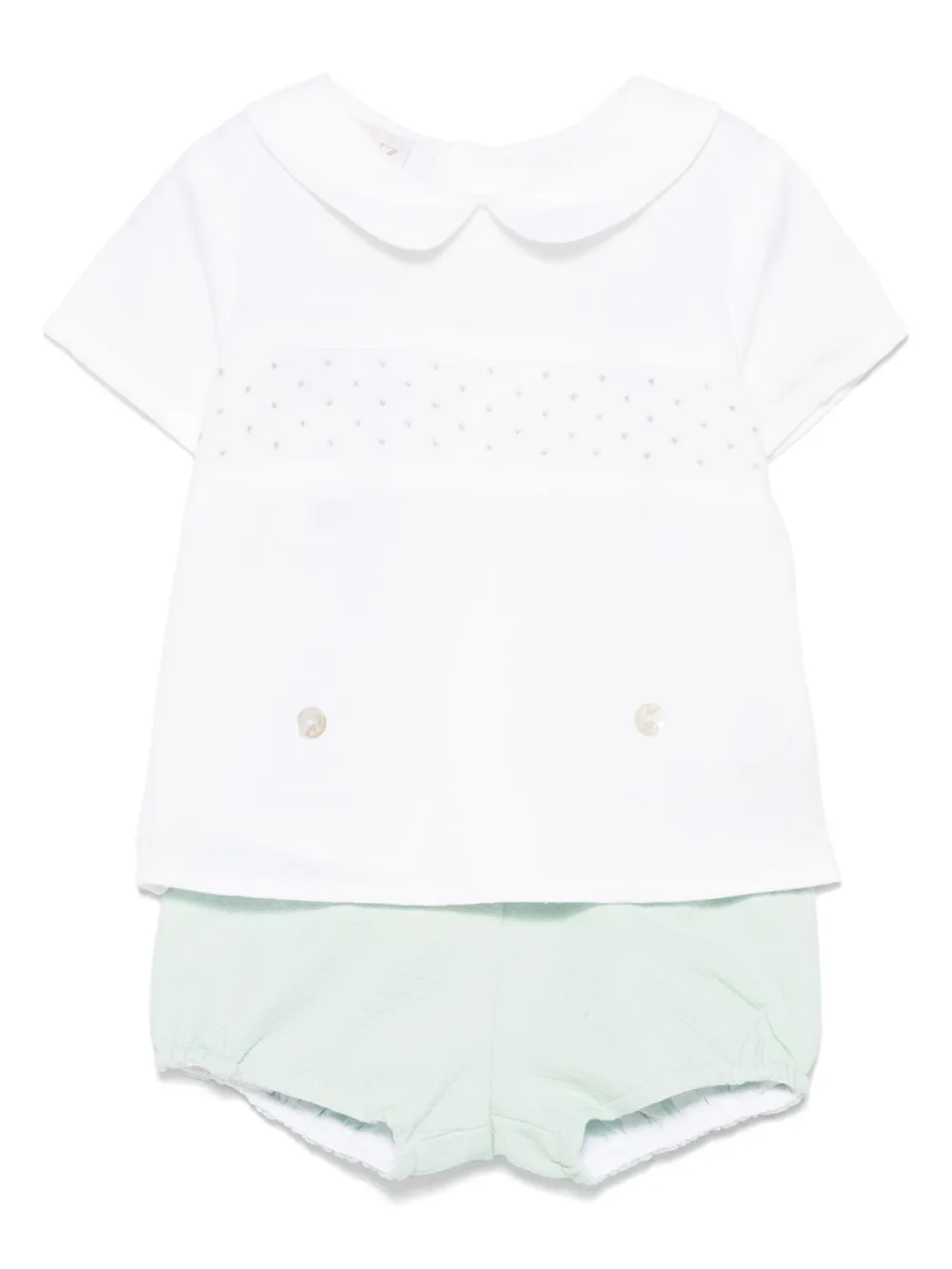Paz Rodriguez ensemble-short à broderies | blanc | Image 1