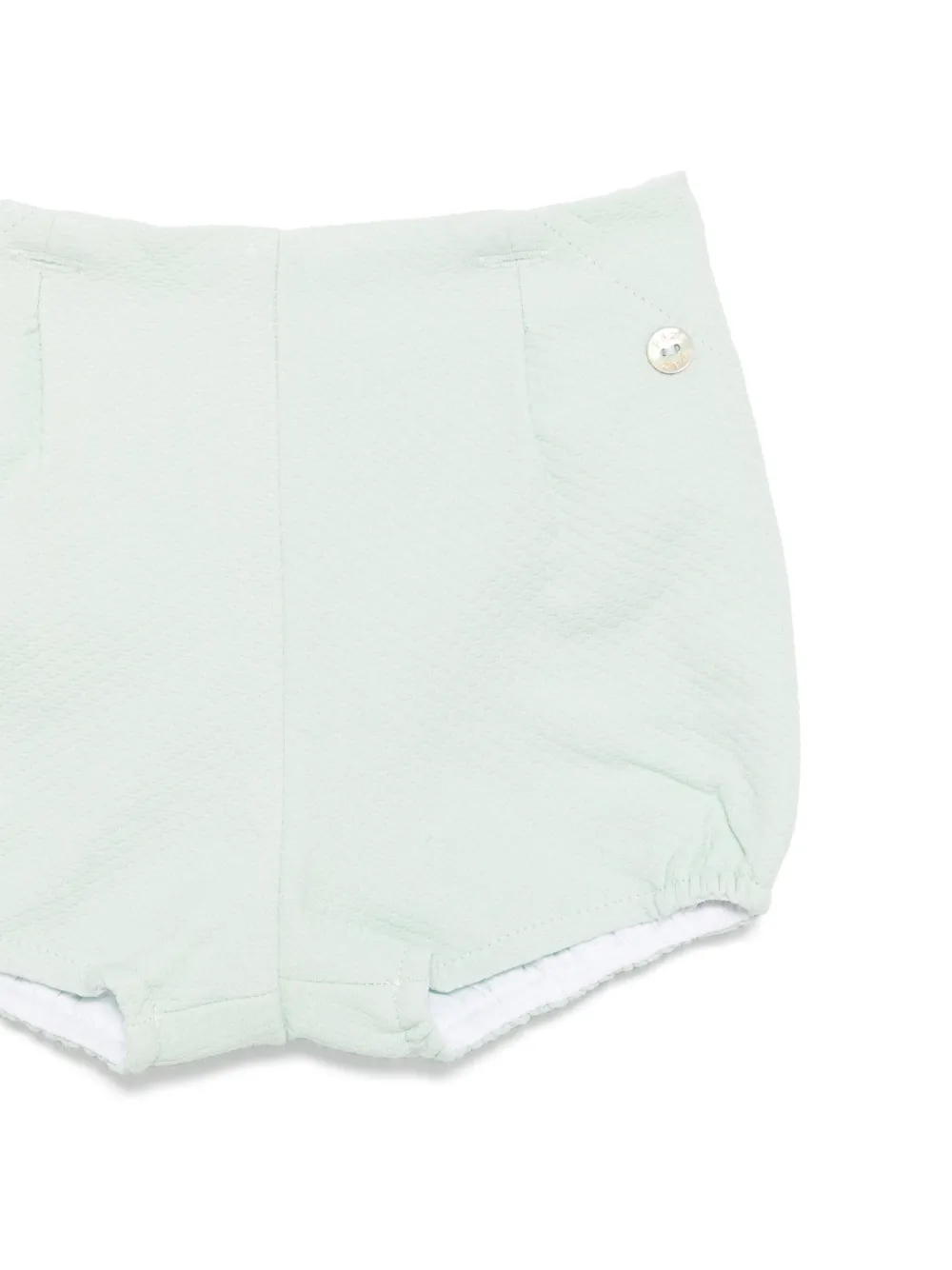 Paz Rodriguez Embroidered Shorts Set In White