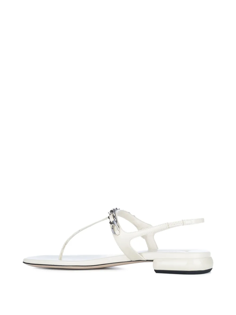 Miu Sandalen met schakelketting Wit