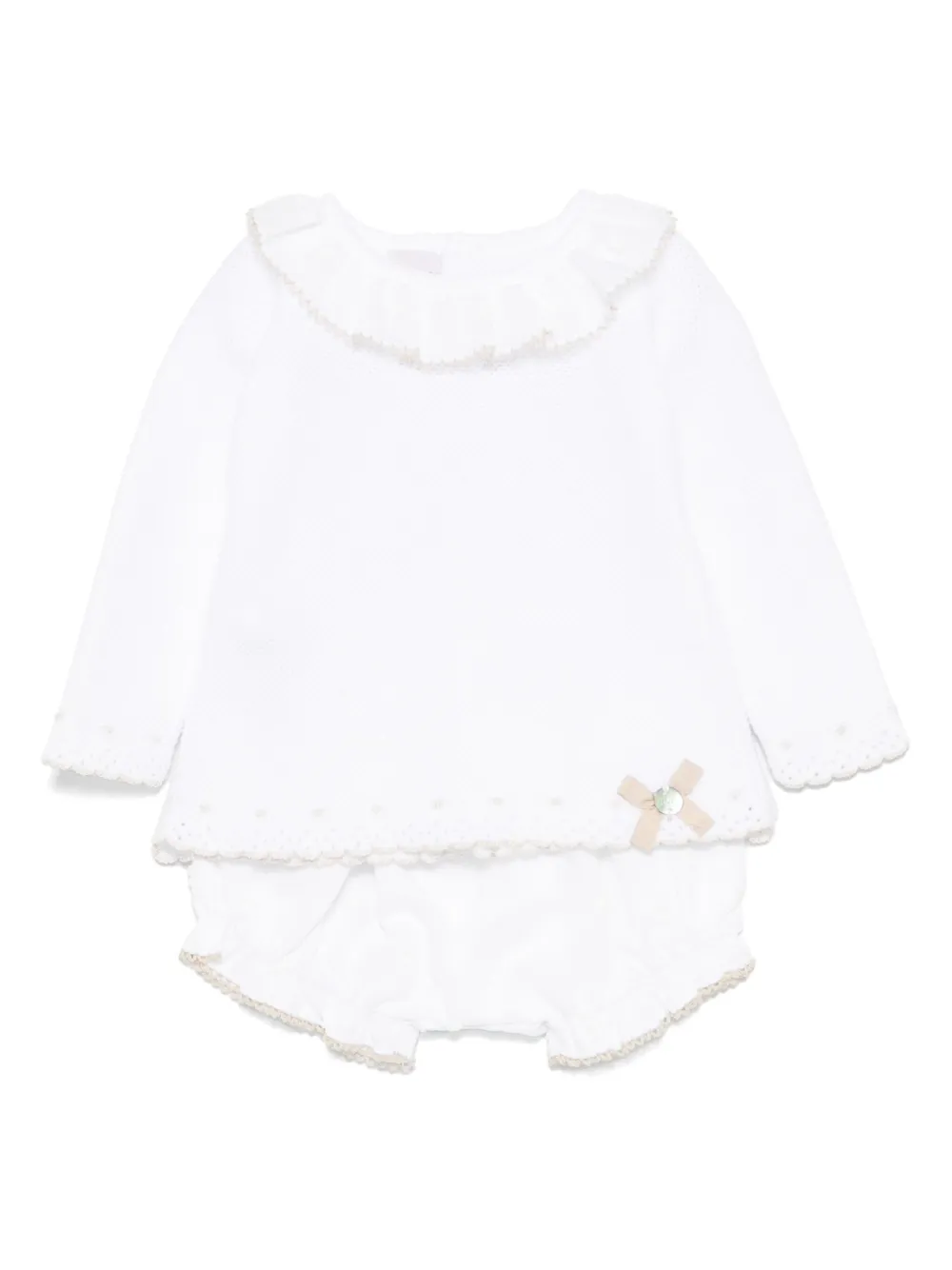 Paz Rodriguez bow-detail shorts set | White | Image 1