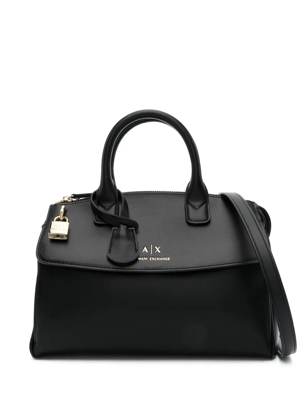 Armani Exchange Shopper met logo-reliëf Zwart