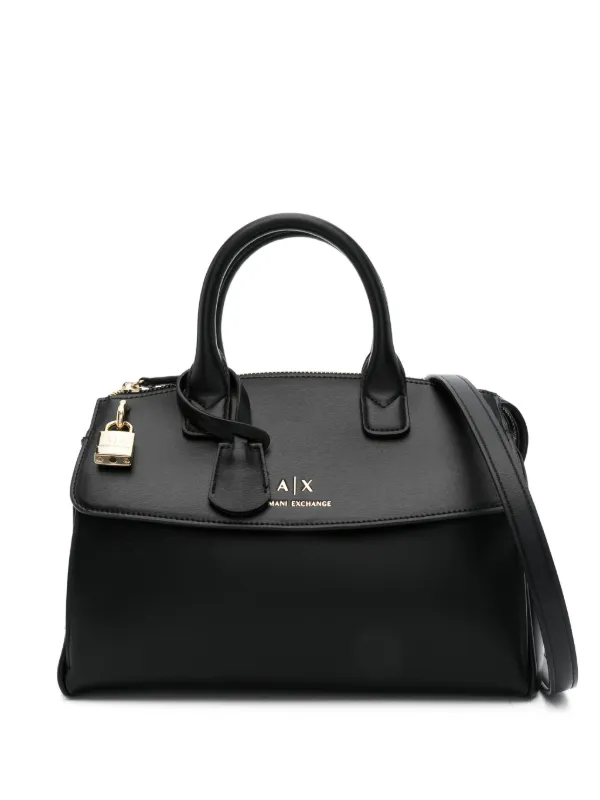 Armani Exchange logo-debossed Tote Bag Black FARFETCH MY