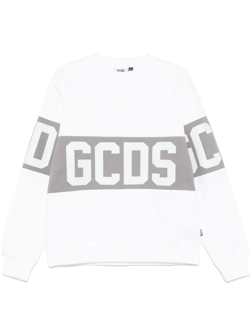 GCDS Sweater met logoprint Wit