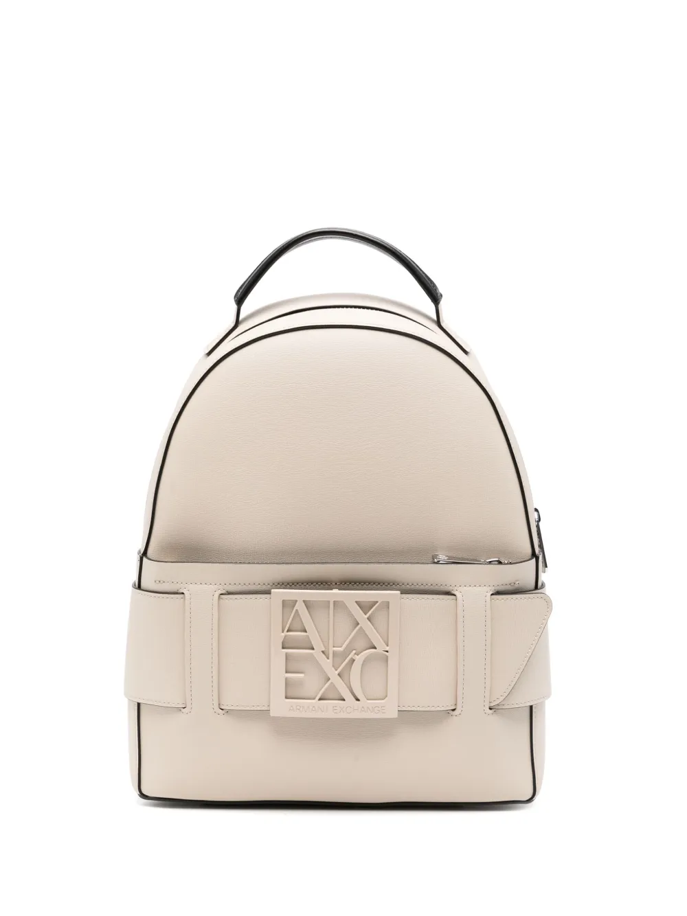 Armani Exchange Rugzak met logoplakkaat Beige