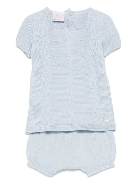 Paz Rodriguez knitted shorts set 