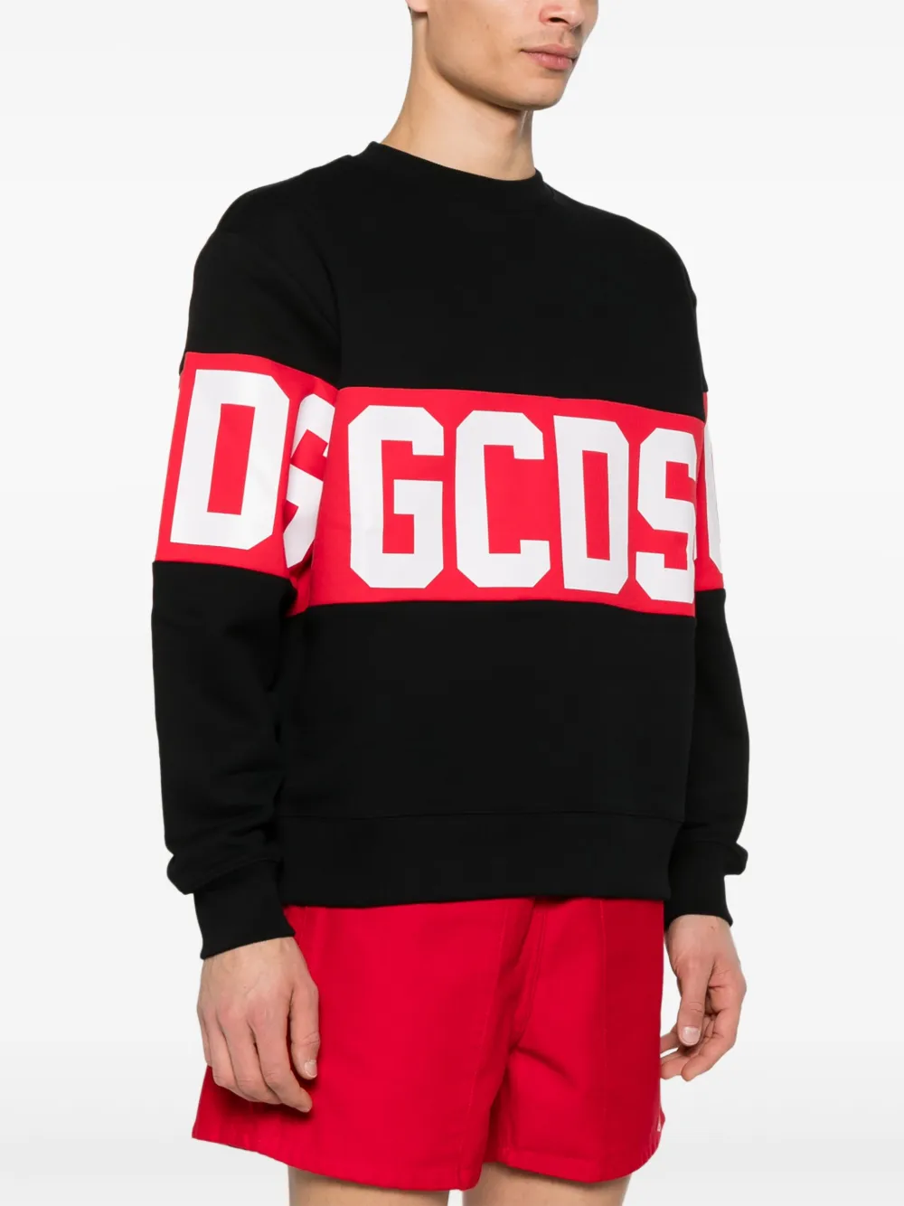 Shop Gcds Logo-print Sweatshirt In Black