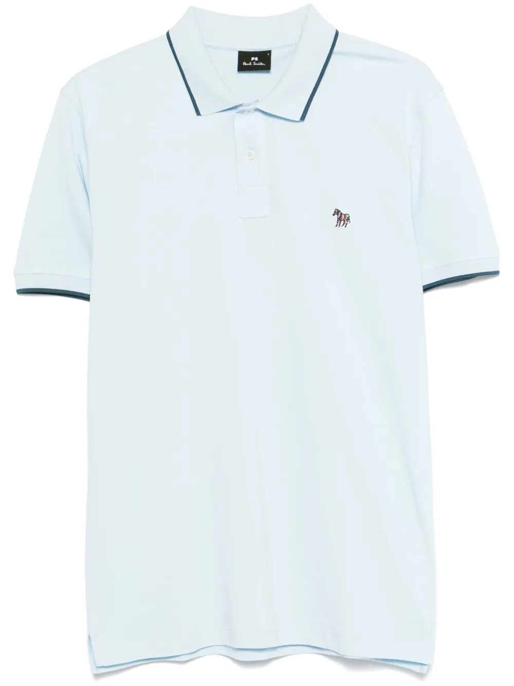 PS Paul Smith Poloshirt met zebrapatch Blauw