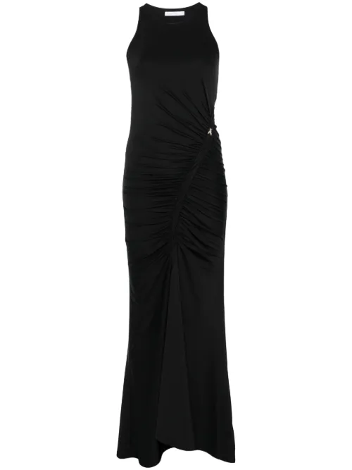 Robe longue à fronces - Patrizia Pepe - Modalova