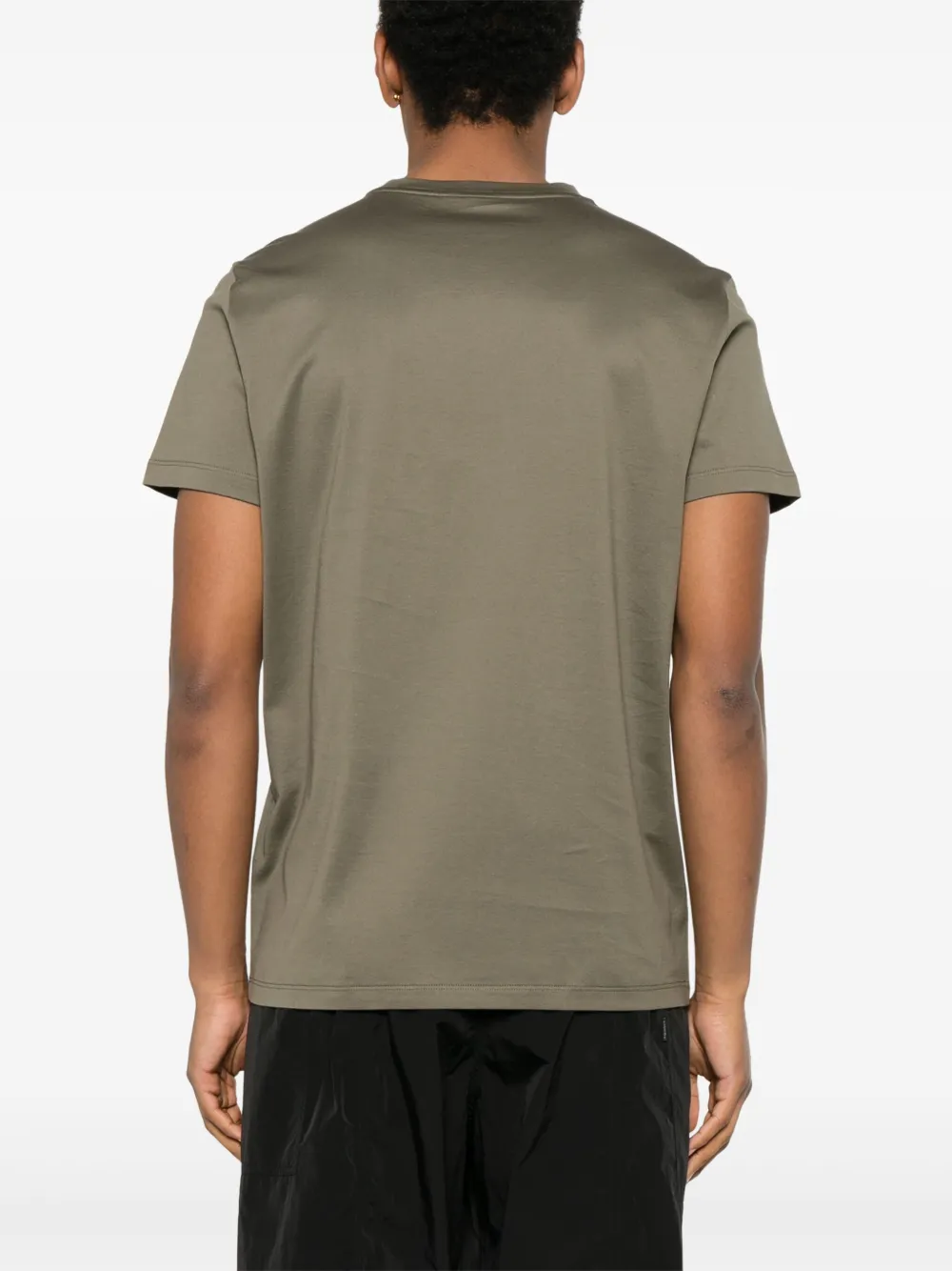 Moncler Katoenen T-shirt met logopatch Groen
