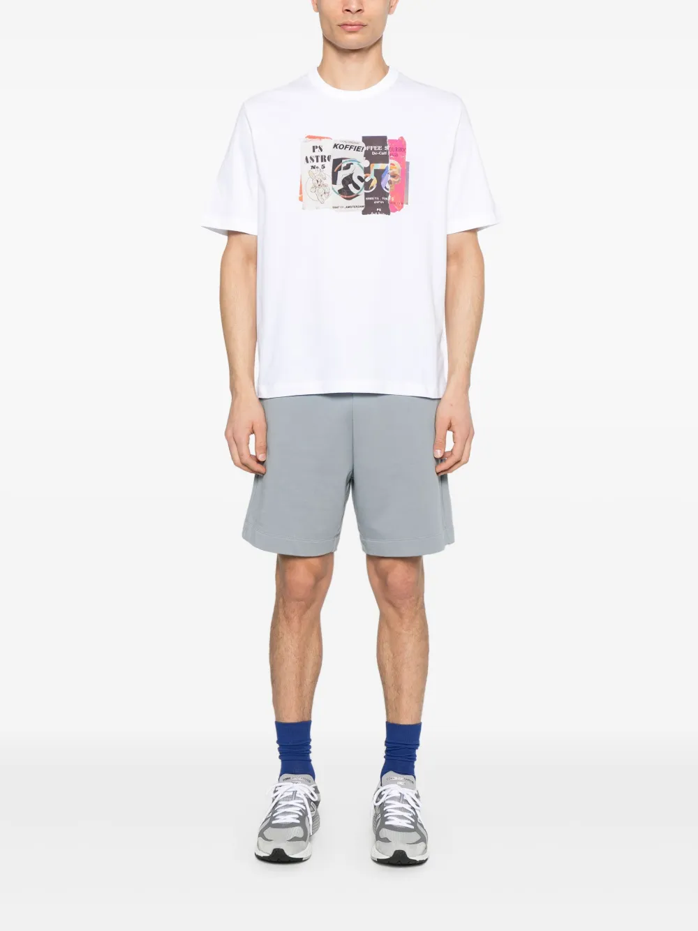 PS Paul Smith T-shirt met grafische print - Wit